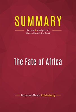 Cover image for Summary: The Fate of Africa