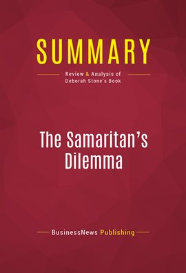Cover image for Summary: The Samaritan's Dilemma