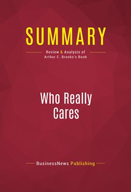 Cover image for Summary: Who Really Cares