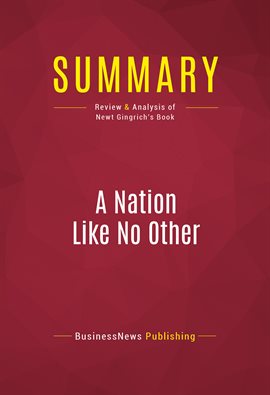 Cover image for Summary: A Nation Like No Other