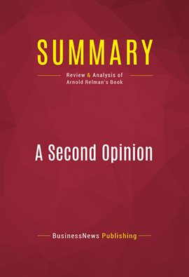 Cover image for Summary: A Second Opinion