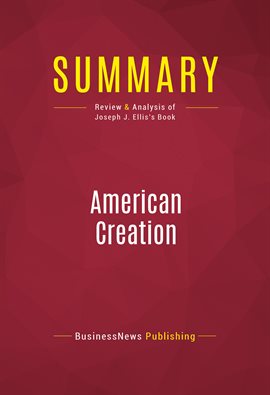 Cover image for Summary: American Creation