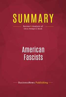 Cover image for Summary: American Fascists