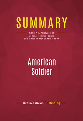 Cover image for Summary: American Soldier