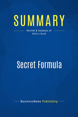 Cover image for Summary: Secret Formula