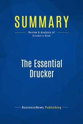 Cover image for Summary: The Essential Drucker