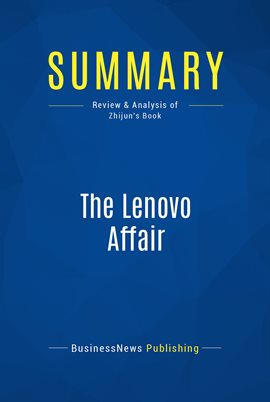 Cover image for Summary: The Lenovo Affair