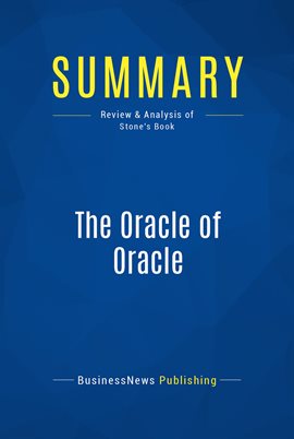 Cover image for Summary: The Oracle of Oracle