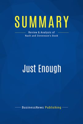 Cover image for Summary: Just Enough