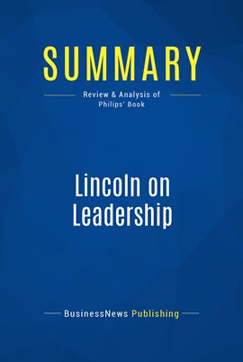 Cover image for Summary: Lincoln on Leadership