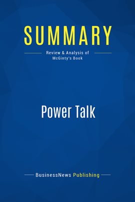 Cover image for Summary: Power Talk