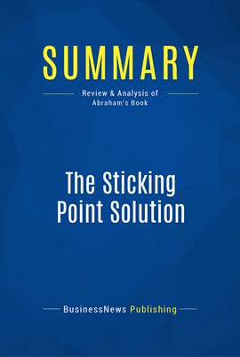 Cover image for Summary: The Sticking Point Solution