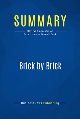 Cover image for Summary: Brick by Brick