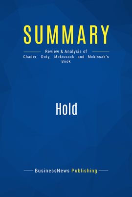 Cover image for Summary: Hold