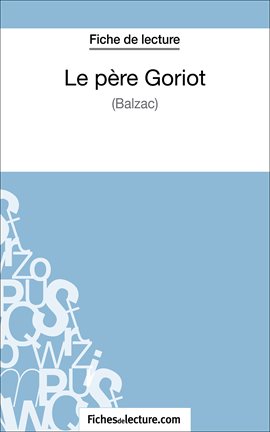 Cover image for Le père Goriot de Balzac (Fiche de lecture)