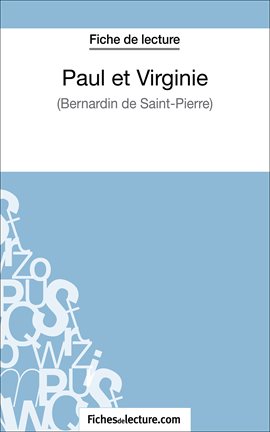 Cover image for Paul et Virginie de Bernardin de Saint-Pierre (Fiche de lecture)