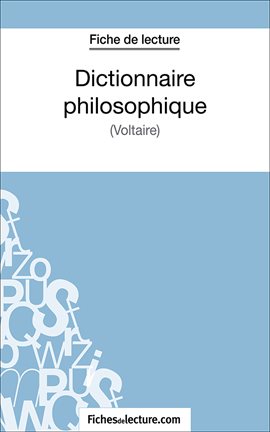 Cover image for Dictionnaire philosophique