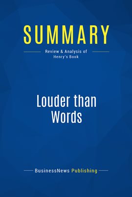 Cover image for Summary: Louder than Words