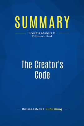 Cover image for Summary: The Creator's Code