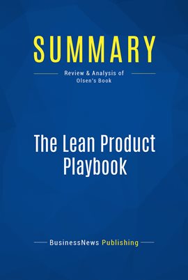 Cover image for Summary: The Lean Product Playbook