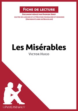Cover image for Les Misérables de Victor Hugo