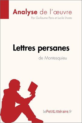Cover image for Lettres persanes de Montesquieu (Analyse de l'oeuvre)