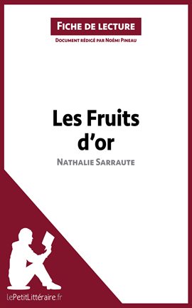 Cover image for Les Fruits d'or de Nathalie Sarraute (Fiche de lecture)