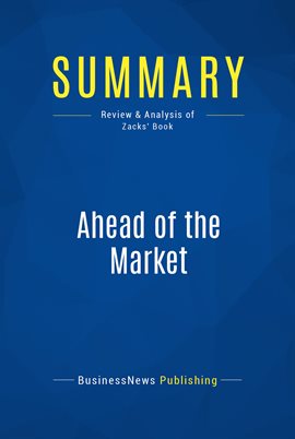 Cover image for Summary: Ahead of the Market