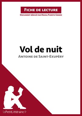 Cover image for Vol de nuit d'Antoine de Saint-Exupéry (Fiche de lecture)
