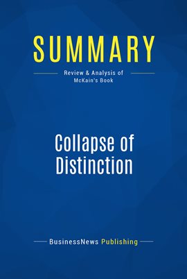 Cover image for Summary: Collapse of Distinction