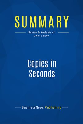 Cover image for Summary: Copies in Seconds