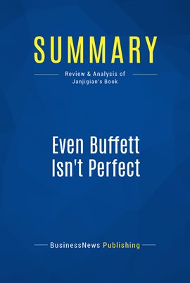 Cover image for Summary: Even Buffett Isn't Perfect