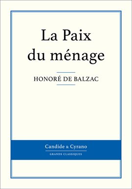 Cover image for La Paix du ménage