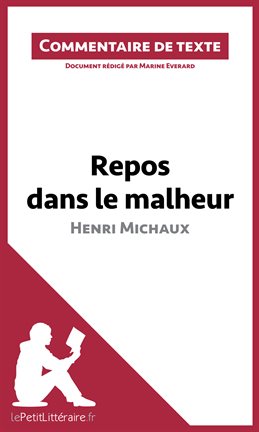 Cover image for Repos dans le malheur d'Henri Michaux