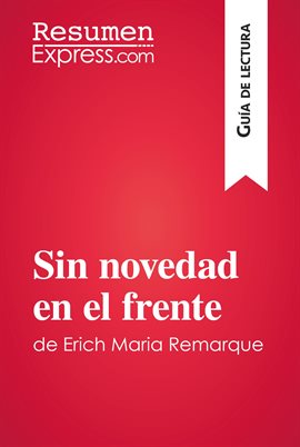 Cover image for Sin novedad en el frente de Erich Maria Remarque