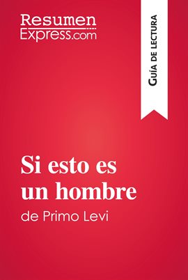 Cover image for Si esto es un hombre de Primo Levi