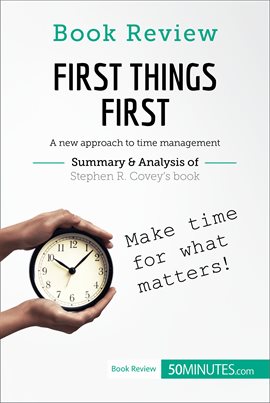 Cover image for First Things First by Stephen R. Covey