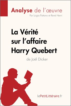 Cover image for La Vérité sur l'affaire Harry Quebert (Analyse de l'oeuvre)
