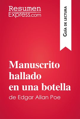 Cover image for Manuscrito hallado en una botella de Edgar Allan Poe (Guía de lectura)