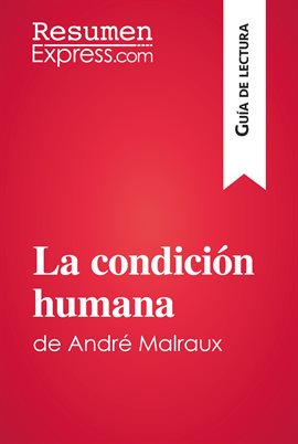 Cover image for La condición humana de André Malraux (Guía de lectura)