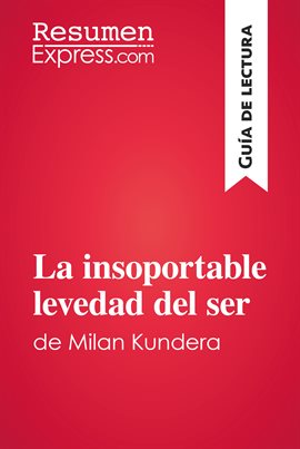 Cover image for La insoportable levedad del ser de Milan Kundera (Guía de lectura)