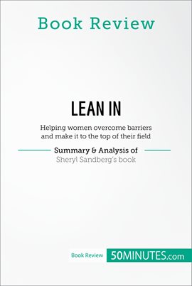 Cover image for Lean in by Sheryl Sandberg
