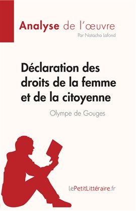 Cover image for Déclaration des droits de la femme et de la citoyenne de Olympe de Gouges