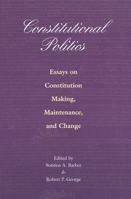 Cover image for Constitutional Politics