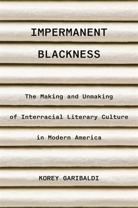 Cover image for Impermanent Blackness