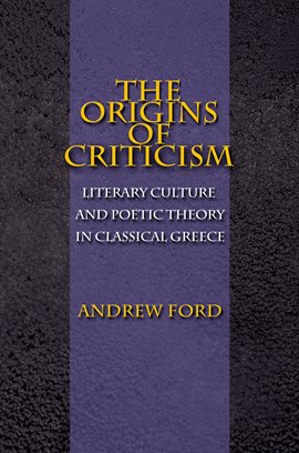 Cover image for The Origins of Criticism