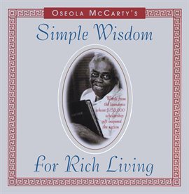 Book Jacket: Simple Wisdom for Rich Living