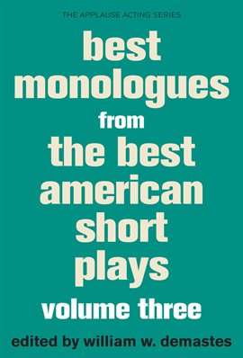 Cover image for Best Monologues from The Best American Short Plays