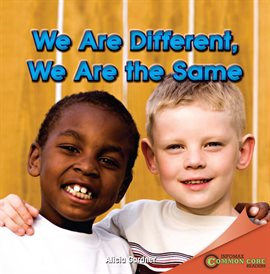Imagen de portada para We Are Different, We Are the Same