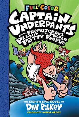 Cover image for Captain Underpants and the Preposterous Plight of the Purple Potty People